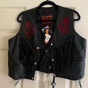 NWT Women’s Leather Motorcycle Vest